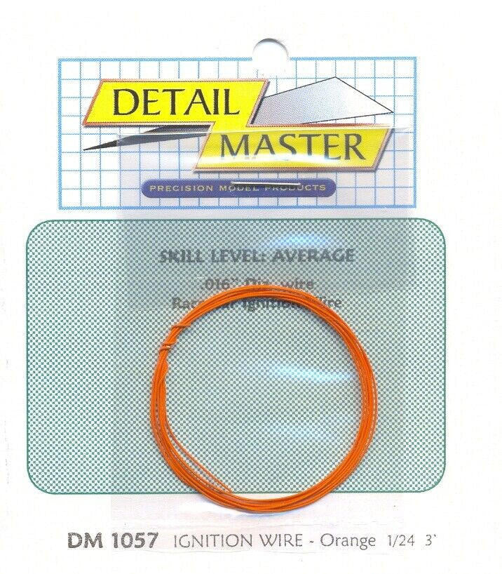 Detail Master 1/24 Racing Ignition Wire Orange 1057
